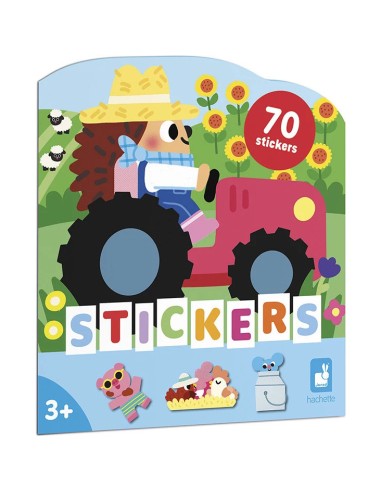 Cahier de Stickers et Décors La Ferme : Mosaïque, gommettes & stickers - Janod