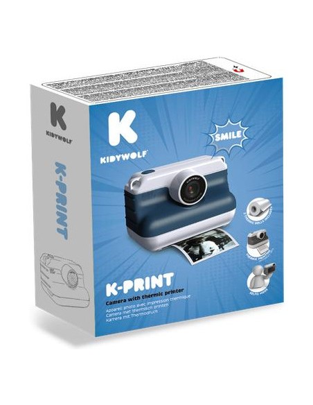 Print-Bu Appareil photo à impression thermique bleu - Nespart