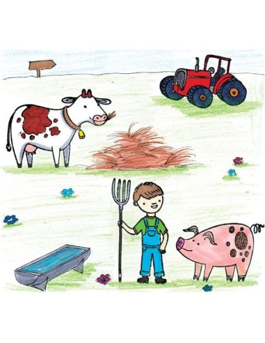 Personnages à tamponner ma petite ferme - CréaLign' - Créa Lign’