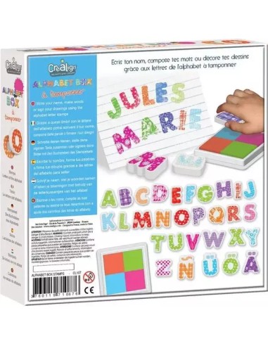 Alphabet box à tamponner - CréaLign' - Créa Lign’