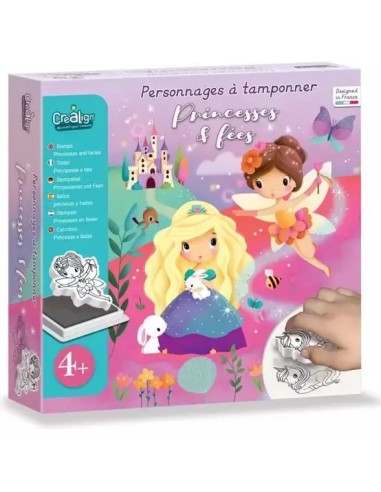 Personnages à tamponner Princesses et Fées - CréaLign' - Créa Lign’