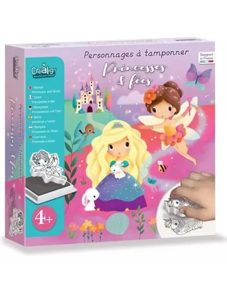 Personnages à tamponner Princesses et Fées - CréaLign' - Créa Lign’