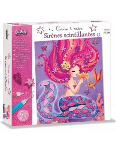Cartes à créer Sirènes scintillantes - CréaLign' - Créa Lign’