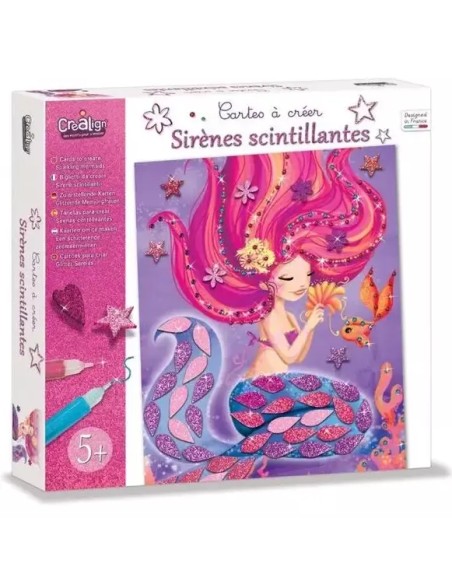 Cartes à créer Sirènes scintillantes - CréaLign' - Créa Lign’