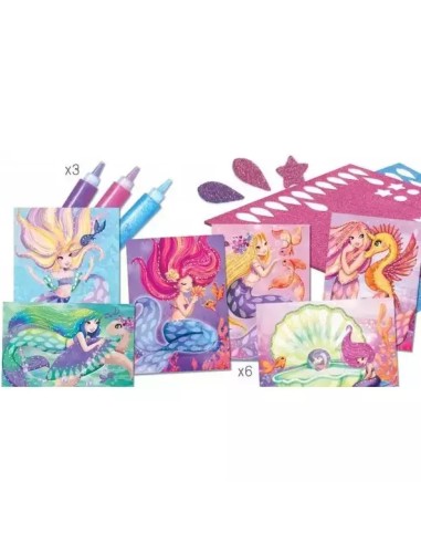 Cartes à créer Sirènes scintillantes - CréaLign' - Créa Lign’