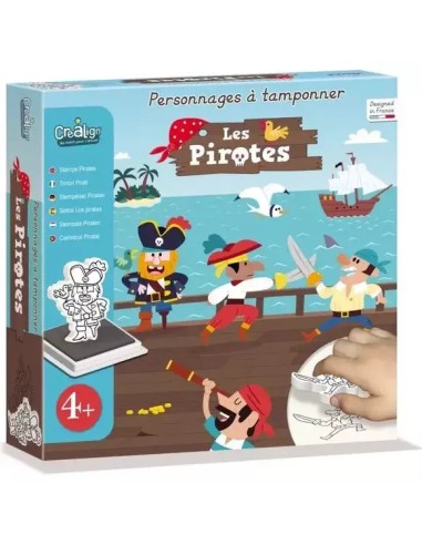 Personnages à tamponner Les Pirates - CréaLign' - Créa Lign’