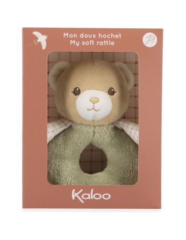 Doudou hochet ours vert - Dès la naissance - Kaloo