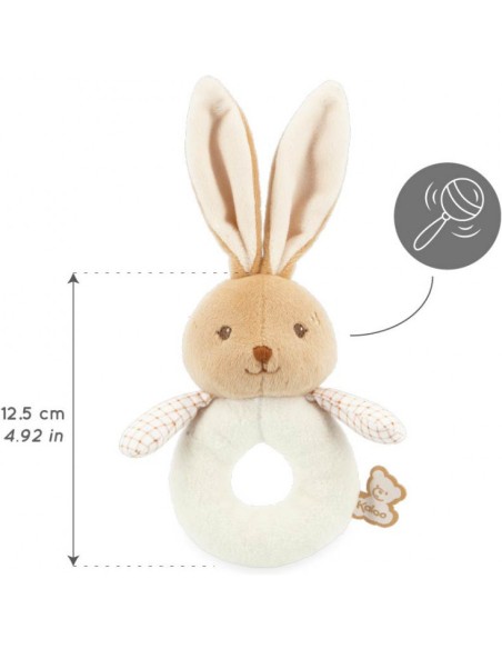 Doudou hochet lapin crème - Dès la naissance - Kaloo