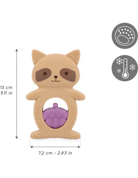 Doudou de dentition réfrigéré raton laveur - Dès 6 mois - Kaloo