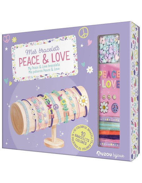 Mes bracelets Peace and Love - Auzou