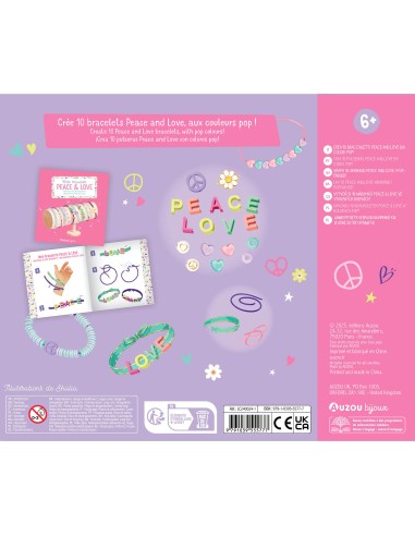 Mes bracelets Peace and Love - Auzou