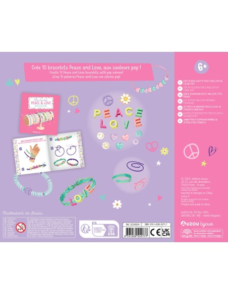 Mes bracelets Peace and Love - Auzou