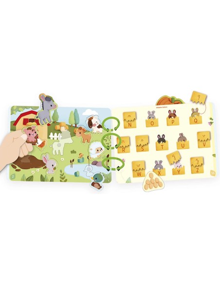 Busy-book Ferme en carton - Espagnol/Italien - : Jeux éducatifs - Janod