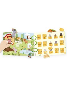 Busy-book Ferme en carton - Allemand/Néerlandais - : Jeux éducatifs - Janod 2