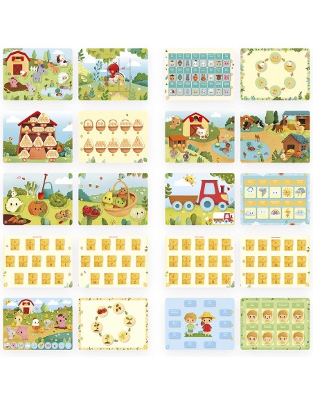 Busy-book Ferme en carton - Allemand/Néerlandais - : Jeux éducatifs - Janod