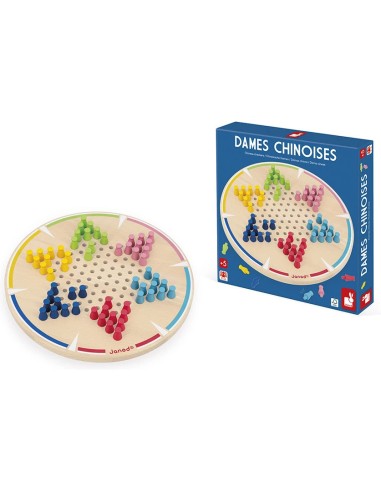 Jeu de Dames Chinoises - bois - : Jeux de parcours - Janod