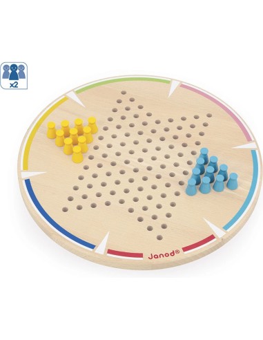 Jeu de Dames Chinoises - bois - : Jeux de parcours - Janod