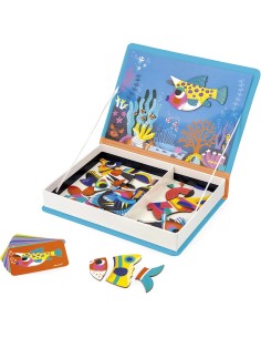 Magnéti'book Poissons tropicaux, 30 magnets : Jeux éducatifs magnétiques - Janod 2