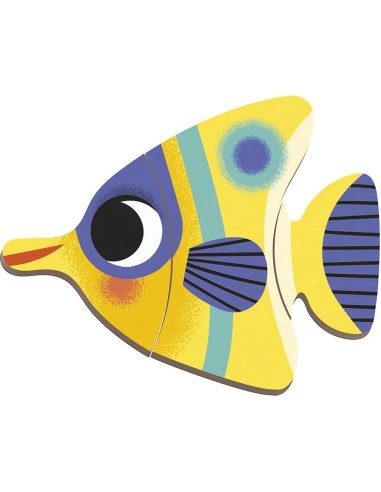 Magnéti'book Poissons tropicaux, 30 magnets : Jeux éducatifs magnétiques - Janod