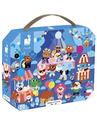 Puzzle en carton C'est la fête 36 pièces : Puzzles 20 à 49 pièces - Janod