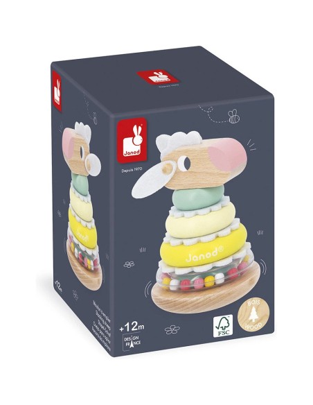 Mouton à Empiler Zigolos - bois - : Manipulation & Encastrement - Janod