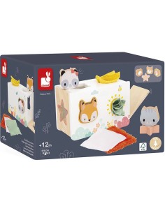 Boîte à mouchoirs sensorielle Pure : Manipulation et Encastrement - Janod