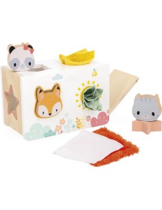 Boîte à mouchoirs sensorielle Pure : Manipulation et Encastrement - Janod 2