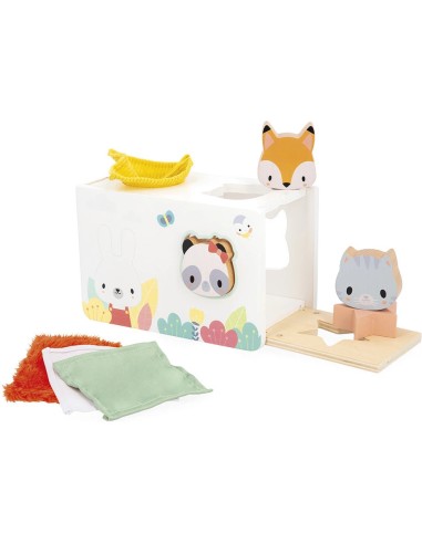 Boîte à mouchoirs sensorielle Pure : Manipulation et Encastrement - Janod