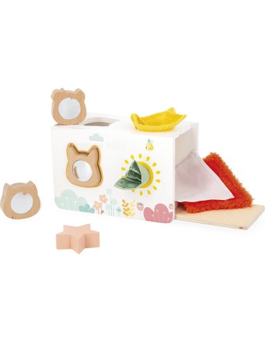 Boîte à mouchoirs sensorielle Pure : Manipulation et Encastrement - Janod