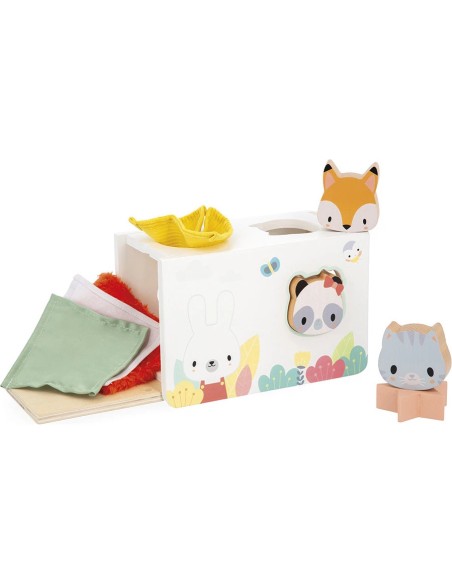 Boîte à mouchoirs sensorielle Pure : Manipulation et Encastrement - Janod