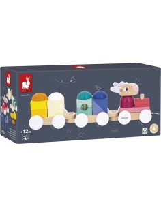 Petit Train Mouton Zigolos : Jouets à promener & à pousser - Janod
