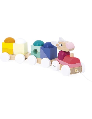 Petit Train Mouton Zigolos : Jouets à promener & à pousser - Janod