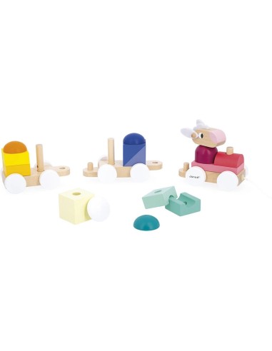 Petit Train Mouton Zigolos : Jouets à promener & à pousser - Janod