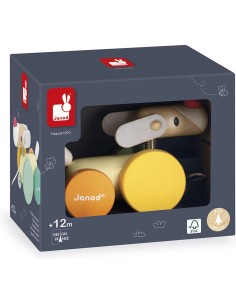 Chien à Promener Zigolos - bois - : Jouets à promener & à pousser - Janod