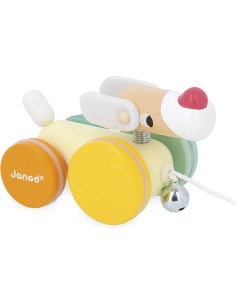 Chien à Promener Zigolos - bois - : Jouets à promener & à pousser - Janod 2