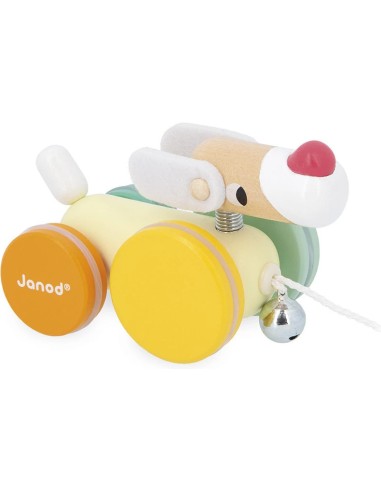Chien à Promener Zigolos - bois - : Jouets à promener & à pousser - Janod