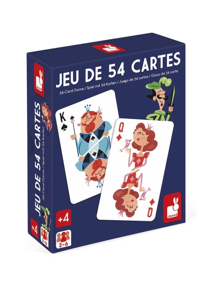 Jeu de 54 cartes illustrées : Jeux de cartes - Janod