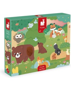 Puzzle Tactile 'La Forêt' 20 pièces : Puzzles 20 à 49 pièces - Janod
