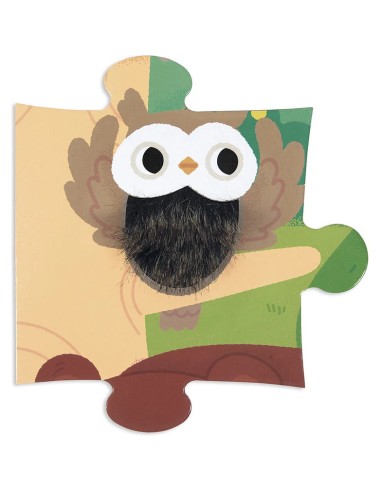 Puzzle Tactile 'La Forêt' 20 pièces : Puzzles 20 à 49 pièces - Janod