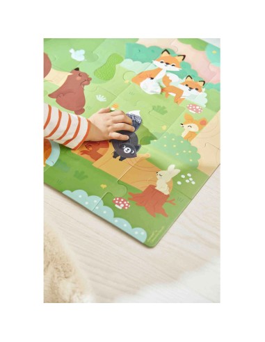 Puzzle Tactile 'La Forêt' 20 pièces : Puzzles 20 à 49 pièces - Janod