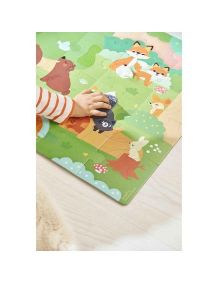Puzzle Tactile 'La Forêt' 20 pièces : Puzzles 20 à 49 pièces - Janod