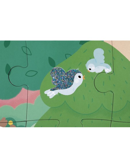 Puzzle Tactile 'La Forêt' 20 pièces : Puzzles 20 à 49 pièces - Janod