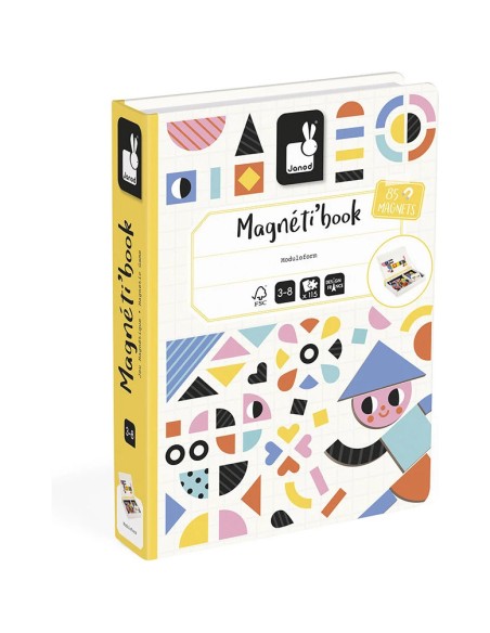 Magnéti'book Tangram, 85 magnets : Jeux éducatifs magnétiques - Janod