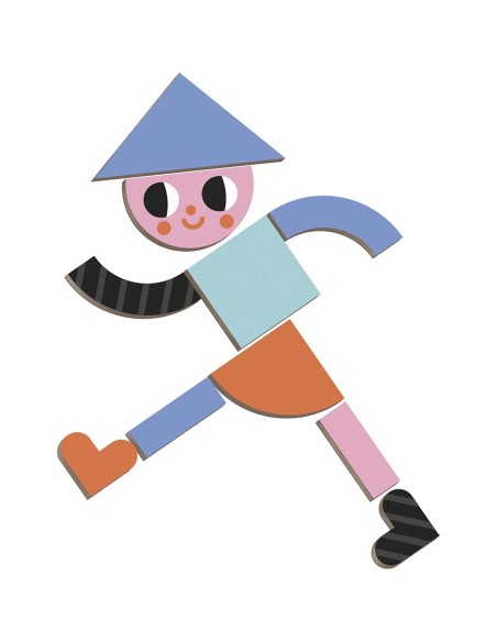 Magnéti'book Tangram, 85 magnets : Jeux éducatifs magnétiques - Janod