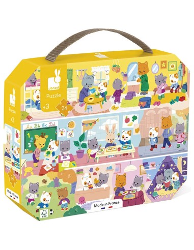 Puzzle en carton Les rituels 24 pièces : Puzzles 20 à 49 pièces - Janod