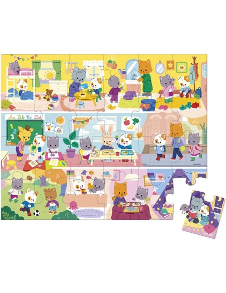 Puzzle en carton Les rituels 24 pièces : Puzzles 20 à 49 pièces - Janod