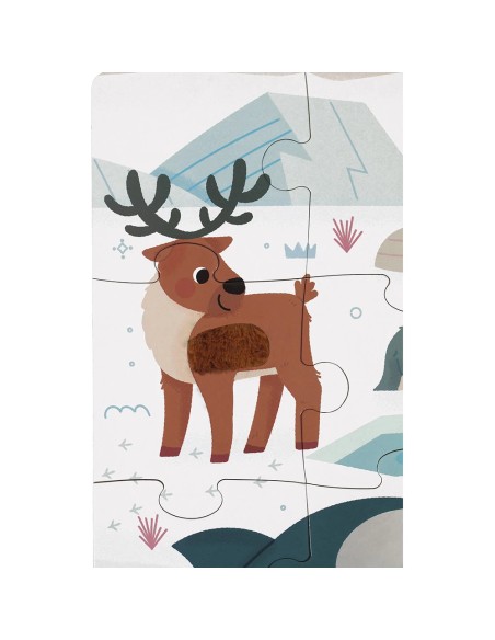 Puzzle Tactile 'Animaux Polaires' 20 pièces : Puzzles 20 à 49 pièces - Janod