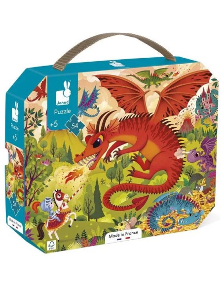 Puzzle Royaume de Dragons 54 pièces - Made in France - Janod