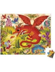 Puzzle Royaume de Dragons 54 pièces - Made in France - Janod 2