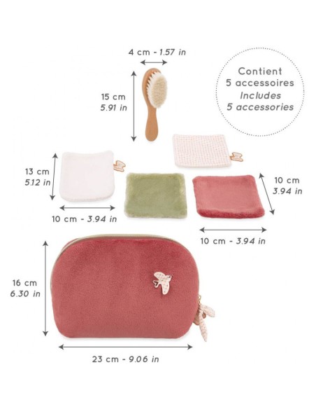 Trousse de toilette bordeaux pour bébé - Dès la naissance - Kaloo